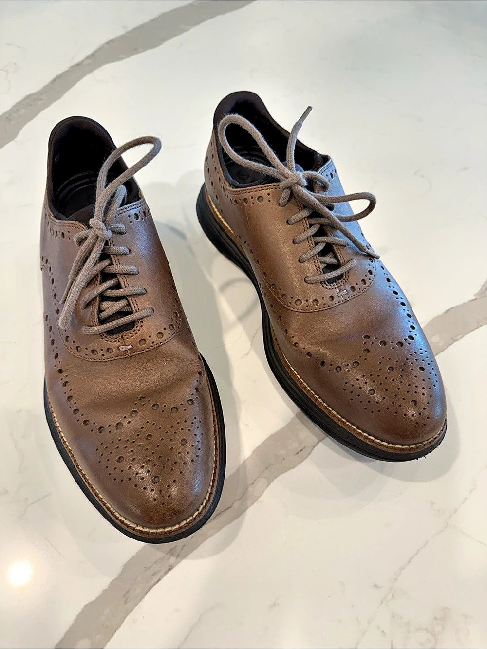 Cole Haan Men's OriginalGrand Ultra Wingtip Oxford Brown US 10M